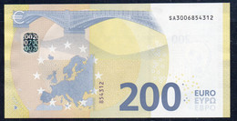 ITALIA € 200 SA S004 "00"  DRAGHI   UNC - 200 Euro