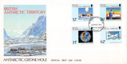 BRIT. ANTARCTIC TERR. - FDC 1991 ANTARCTIC OZONE HOLE  Mi #177-180 / YZ188 - FDC