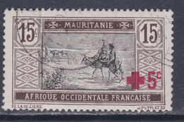 Mauritanie N° 35 O  Au Profit De La Croix-Rouge : + 5 C. Sur 15 C. Oblitération Légère Sinon TB - Used Stamps