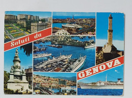 00630 Cartolina - Saluti Da Genova Vedutine - VG 1972 - Genova (Genoa)