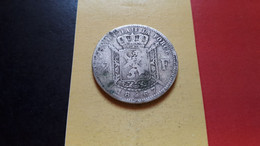 BELGIQUE LEOPOLD II  BELLE 2 FRANCS 1867 AVEC CROIX ARGENT - 2 Francs