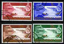 Bechuanaland 1965 New Constitution (Dam & Map) Set Of 4 The 2.5c With Inverted Watermark All Fine Cds Used, SG 186-89 - 1965-1966 Interne Autonomie
