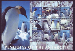 (081) Brit. Antarc. Territ. (BAT)  2003 / Penguins Sheetlet / Feuillet / Kleinbogen  ** / Mnh  Michel 369-380 KB - Other & Unclassified