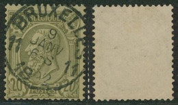 émission 1884 - N°47 Obl Simple Cercle "Bruxelles 11" - 1884-1891 Leopoldo II