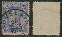émission 1884 - N°48 Obl Simple Cercle "Auvelais" - 1884-1891 Leopoldo II