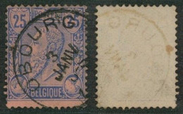 émission 1884 - N°48 Obl Simple Cercle "Obourg" - 1884-1891 Leopoldo II