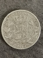 5 FRANCS ARGENT LEOPOLD II PETITE TETE 1873 Tranche A / PROTEGE 31 Mm; étoiles Sur Une Pointe  BELGIQUE / BELGIUM SILVER - 5 Frank