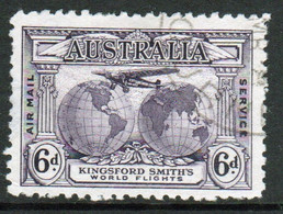 Australia 1931 Kingsford Smiths Flights 6d In Fine Used Condition. - Oblitérés