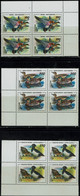 RUSSIA  1994 DUCK BLOCK OF 4 MI No 389-91 MNH VF!! - Unused Stamps