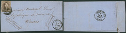 Médaillon - N°10A Margé Sur LAC Obl P103 çàd St-Ghislain (1860, Manusc. Baudour) > Wiers, Fabrique De Sucre - 1858-1862 Medaillen (9/12)