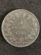 5 FRANCS ARGENT 1846 W / IIIe Type DOMARD LOUIS PHILIPPE I  / FRANCE / SILVER - 5 Francs
