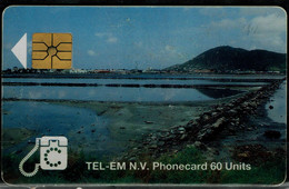 ANTILLES TEL-EM N.V. PHONECARD 60 UNITS USED VF!! - Antillen (Overige)