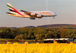 Oberglatt- Bülach Emirates Flugzeug Bei Der Landung   Postauto  Q  Limitierte Auflage! - Bülach