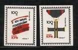 POLAND SOLIDARNOSC KPN 1988 1918-1988 INDEPENDENCE SET OF 2 (SOLID0638/0469) - Vignettes Solidarnosc