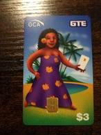 HAWAII  $3,- GLOBAL CHIPCARD ALIANCE  CGA 1998   HAWAII LADY WITH PALMS   MINT      **6339** - Hawaii