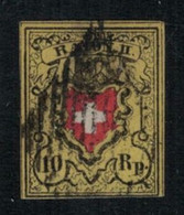 Suisse // Schweiz // Rayon // Rayon No. 16II  Oblitéré T27 (Timbre Signé R.Berra Au Dos Voir Scan) - 1843-1852 Timbres Cantonaux Et  Fédéraux