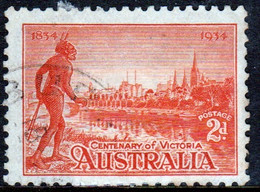 Australia 1934 Centenary Of Victoria 2d In Fine Used Condition. - Oblitérés