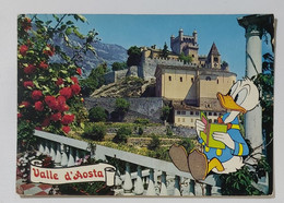 01131 Cartolina - Aosta - Castello Di St. Pierre - Disney Paperino - Aosta