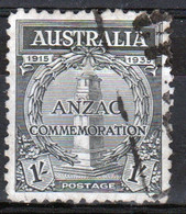 Australia 1935 20th Anniversary Of Gallipoli Landing 1/-d In Fine Used Condition. - Oblitérés