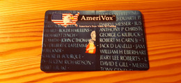 Prepaid Phonecard USA - AmeriVox - Vietnam Memorial Wall - Amerivox