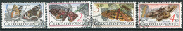 CZECHOSLOVAKIA 1987 Nature Protection: Butterflies Used.  Michel 2902-05 - Gebruikt