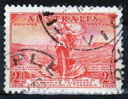 Australia 1936 Single 2d Stamp From Set Issued To Celebrate The Opening Of The Telephone Link In Fine Used Condition. - Oblitérés