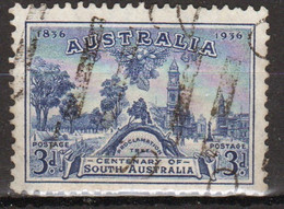 Australia 1936 Single 3d Stamp From Set Issued To Celebrate The Centenary Of South Australia In Fine Used Condition. - Oblitérés