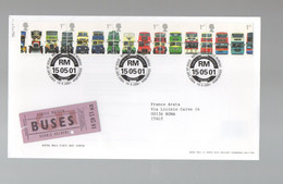 5CRT1228 - GRAN BRETAGNA , FDC Del 15.5.2001  :  BUS - 2001-2010 Decimal Issues