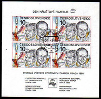 CZECHOSLOVAKIA 1988 PRAGA '88: Thematic Philately Day Block Used .   Michel Block 84 - Used Stamps