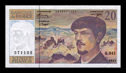 Francia France 20 Francs Claude Debussy 1993 Pick 151g SC UNC - 20 F 1980-1997 ''Debussy''