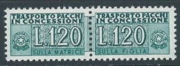 1955-81 ITALIA PACCHI IN CONCESSIONE STELLE 120 LIRE MNH ** - Colis-concession