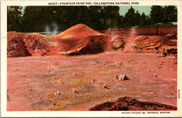 Yellowstone National Park Fountain Paint Pot 1964 Curteich - USA National Parks