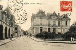 St Calais * Rue Et Vue Sur La Banque Caisse D'épargne * Banco Bank - Saint Calais