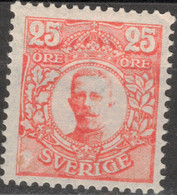 SWEDEN  SCHWEDEN SUEDE 1911  MI 75 MNH (**) KING GUSTAV V - Unused Stamps