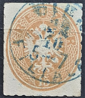 AUSTRIA 1863/64 - BLUE Cancel - ANK 34 - 15kr - Used Stamps