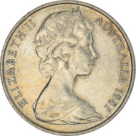 Monnaie, Australie, Elizabeth II, 10 Cents, 1981, Melbourne, TTB+, Cupro-nickel - Victoria