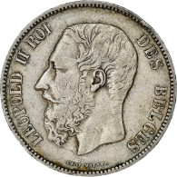 Monnaie, Belgique, Leopold II, 5 Francs, 5 Frank, 1873, TB+, Argent, KM:24 - 5 Frank