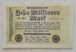 Germany 1923 - 10 Millionen Mark - No 120440 - P# 106a - VVF - 10 Millionen Mark