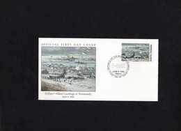 ENVELOPPE OFFICIAL FIRST DAY COVER DU 6 JUIN 1944 ( D-DAY) - Cartes-maximum