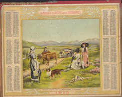 Calendrier Des Postes De 1913  , Calendrier Double , Tissu Dessus Abimé / Moitié ///   Ref. Nov. 21 - Grand Format : 1901-20