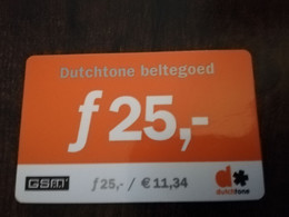 NETHERLANDS   DUTCHTONE   HFL 25,-   REFILL GSM/  25-02-2002  TELECOM  PREPAID   ** 6360** - [3] Handy-, Prepaid- U. Aufladkarten