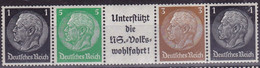 26330# BANDE DE CARNET ** NEUVE SANS CHARNIERE PROPAGANDE 1939 Hindenburg Einheitsgeberstreifen 1 K21 Aus Bogen Postfris - Markenheftchen