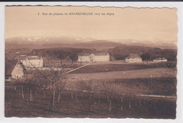 Posieux, Vue Du Plateau De Grangeneuve. Ecole D'agriculture, Vers Les Alpes - Posieux
