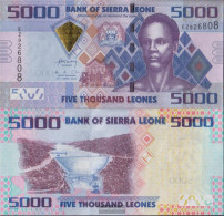 Sierra Leone Pick-number: 32a Uncirculated 2010 5.000 Leones - Sierra Leone