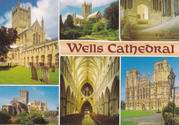 Wells Cathedral Multiview - Unused Postcard - Somerset - - Wells