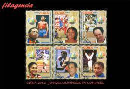 USADOS. CUBA. 2012-16 JUEGOS OLÍMPICOS EN LONDRES - Oblitérés