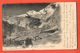 MKG-04 Saas-Fee Charnaux 974. Circulé 1904 - Saas-Fee