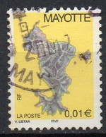MAYOTTE N° 150 O Y&T 2004 Carte De L'île - Usati