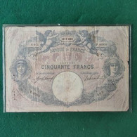 FRANCIA  50 FRANCS 1918 - 50 F 1889-1927 ''Bleu Et Rose''