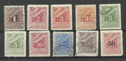 GREECE Griechenland 1902-1942 Lot Of 10 Postage Due Portomarken, Mint & Used - Autres & Non Classés